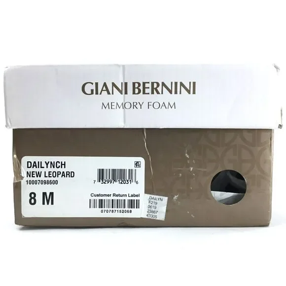 Giani Bernini Dailyn Memory Foam Slip On Loafer Mocs sz 8 Calf Hair Animal Fur - Picture 12 of 13